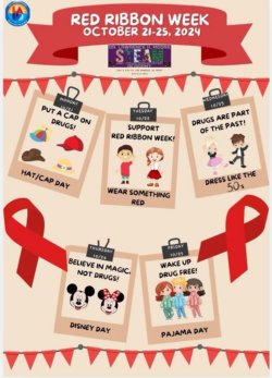 red ribbon week flyer